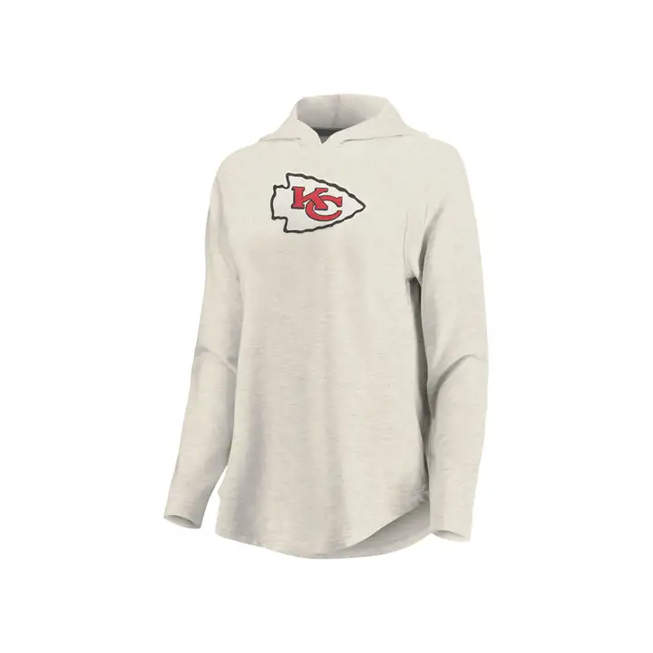 Kansas City Chiefs – Pull en molleton French Terry NFL pour femme 19 couleur avoine
