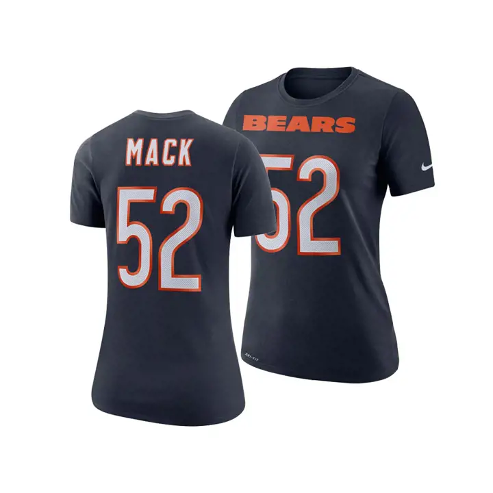 T-shirt Femme NFL Bears Player Pride 3.0 Khalil Mack marine
