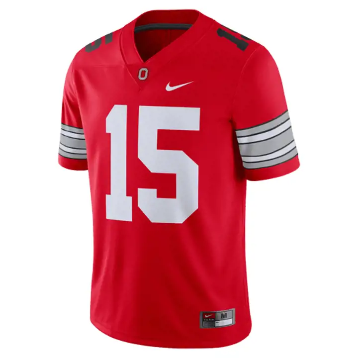 Maillot de match Ohio State NCAA pour joueur 19 Ezekiel Elliott rouge