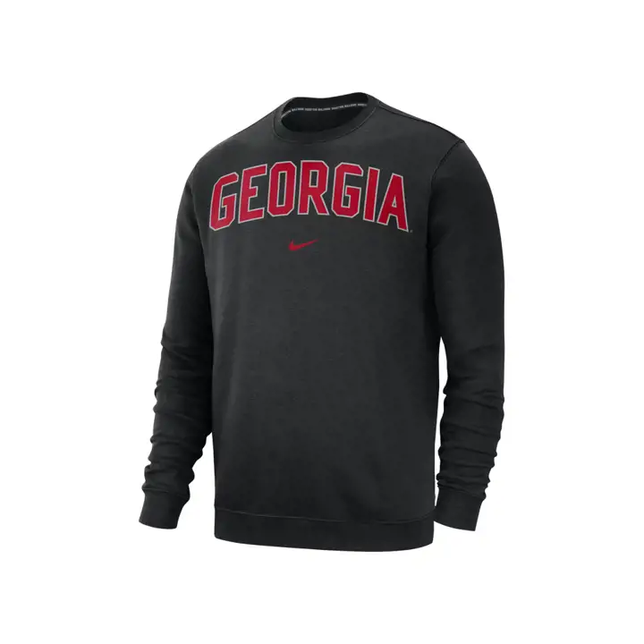 Georgia Bulldogs NCAA Club Fleece Crew noir
