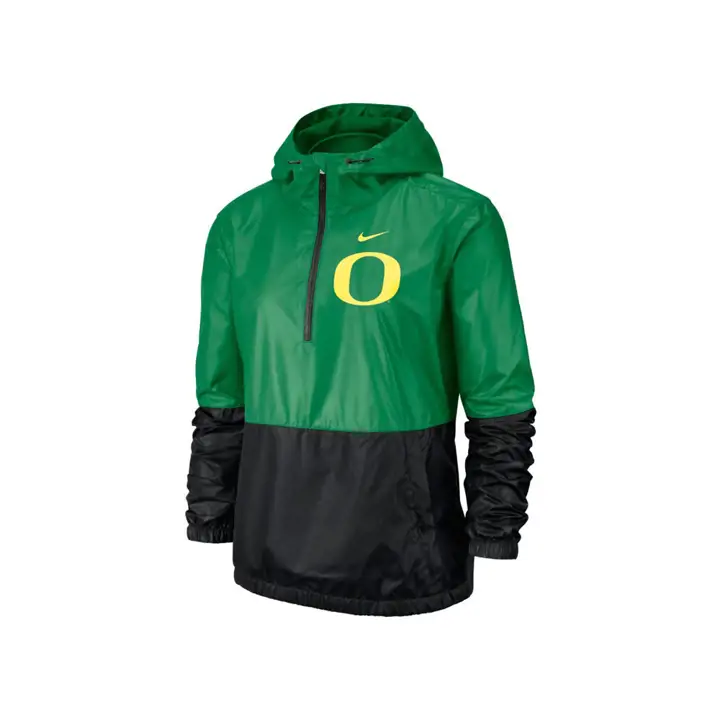 Veste mi-zippée Oregon Ducks NCAA Femme 19 vert/noir