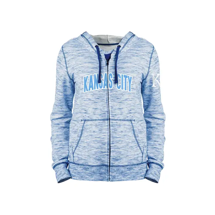 Sweat à capuche Femme MLB Kansas City Royals Space Dye LE 19 royalb