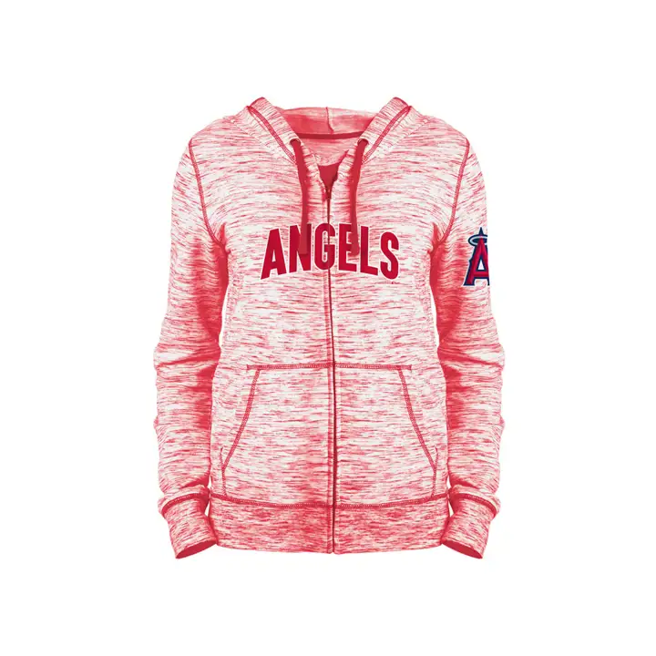 Los Angeles Angels MLB Femme LE Sweat à Capuche Espace Teint 19 Rouge