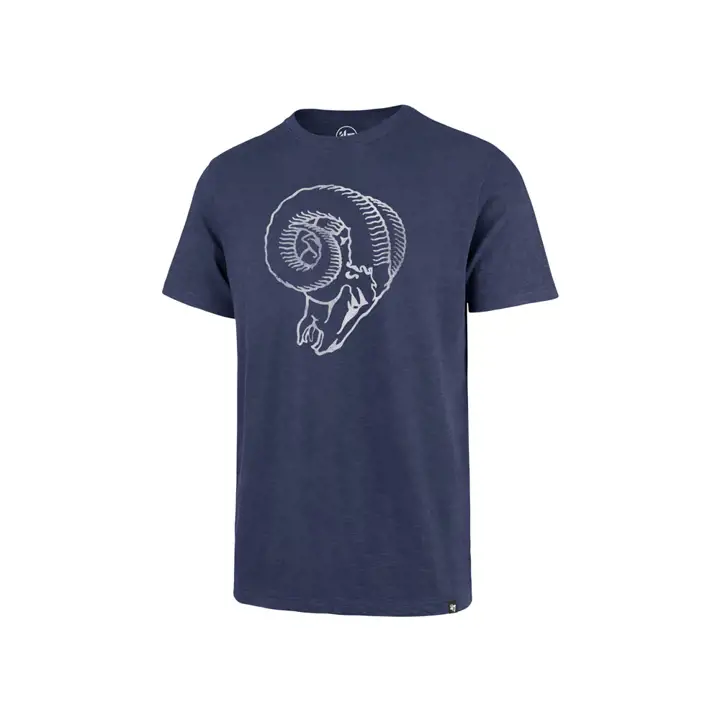 T-shirt bleu LA Rams NFL Retro Logo Legacy Scrum