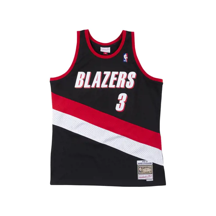 Maillot M&N Swingman des Trail Blazers de Portland NBA - Damon Stoudamire (Noir)