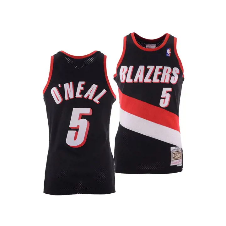 Maillot NBA Swingman M&N Jermaine O'Neal BLAZERS noir