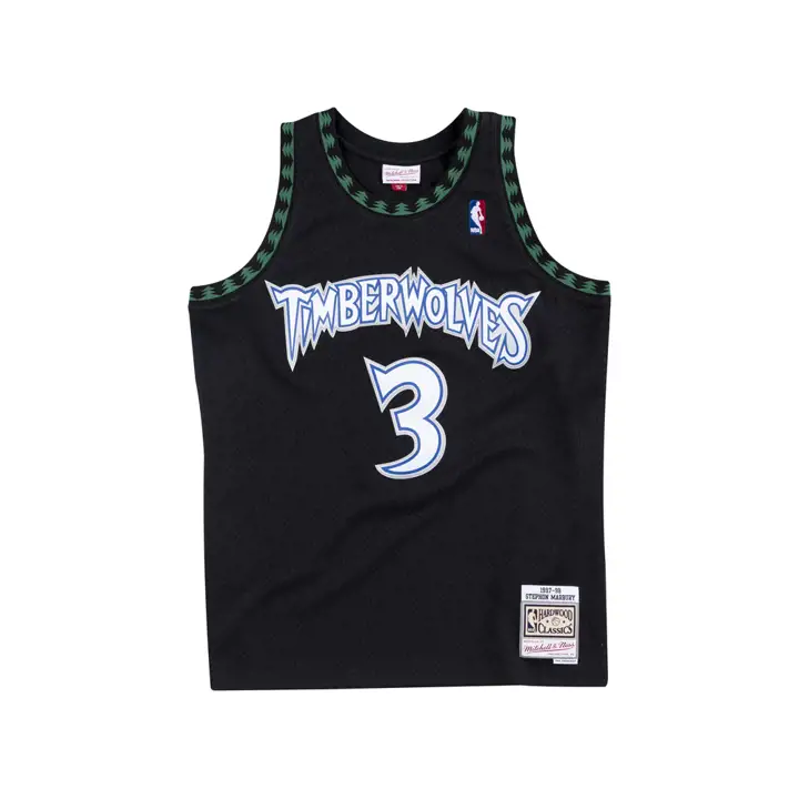 TWOLVES NBA M&N Maillot Swingman Stephon Marbury noir