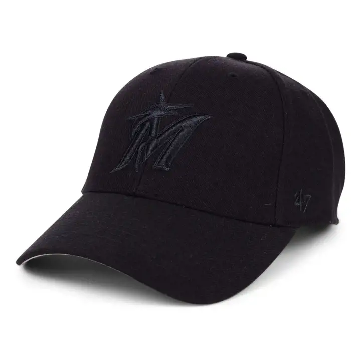 Miami Marlins MLB Noir/Noir MVP Noir/Noir