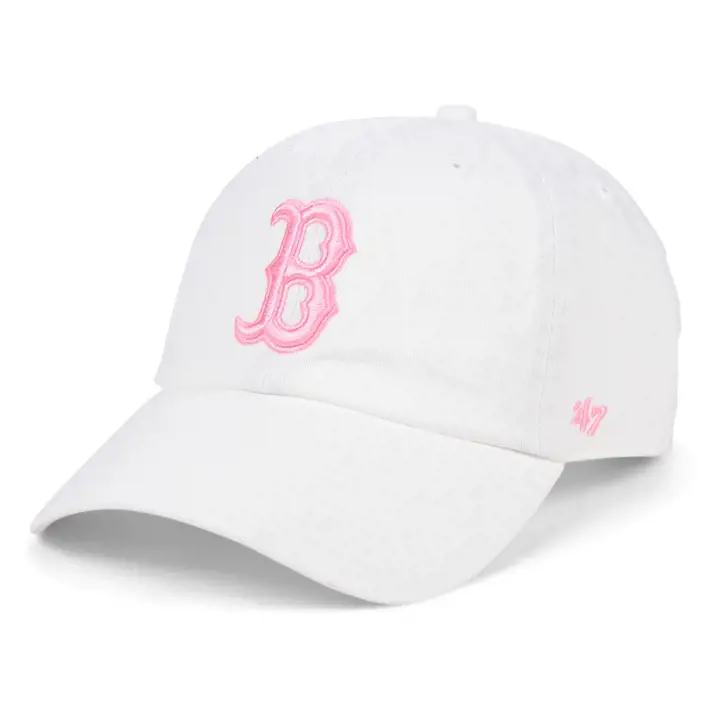 Casquette Boston Red Sox MLB White/Rose Clean Up WHT