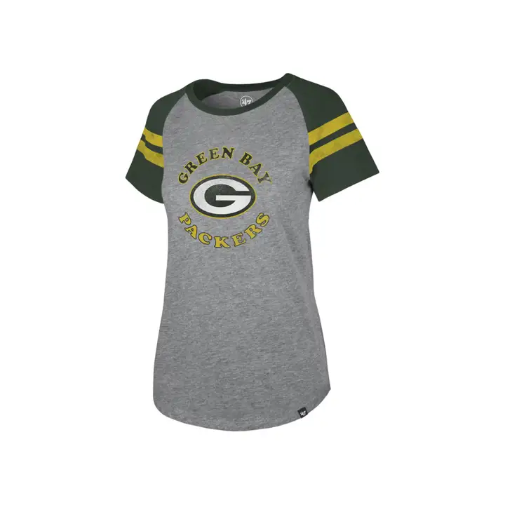T-shirt raglan « LE Flyout » pour femme des Green Bay Packers de la NFL (19 g)
