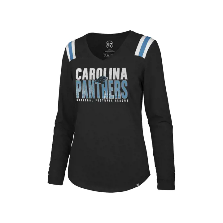 T-shirt NFL Flash L/M Carolina Panthers femme 19 noir