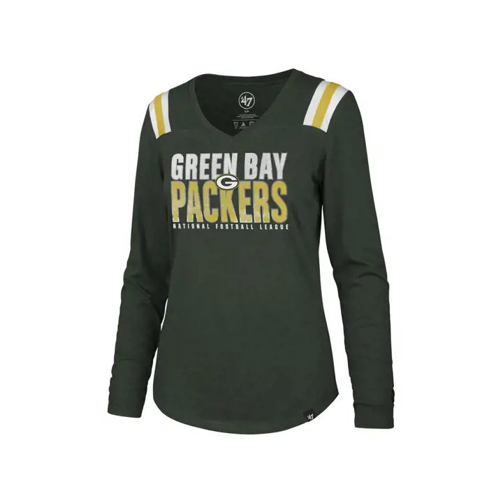 T-shirt Femme NFL Flash Manches Longues Green Bay Packers 19 vert