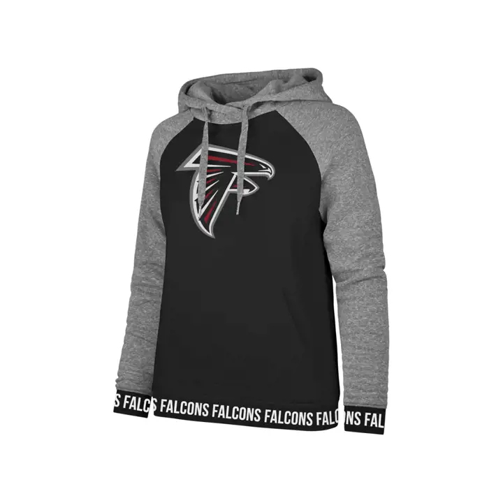 Sweat à capuche Femme NFL Atlanta Falcons Revolve 19 noir