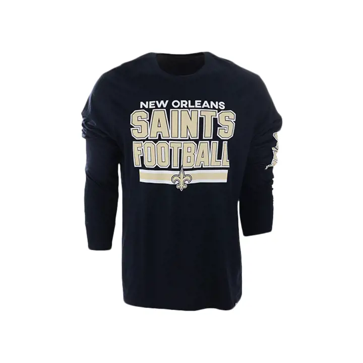 T-Shirt LS Super Rival NFL Dub Stack des Saints de la Nouvelle-Orléans 19 b