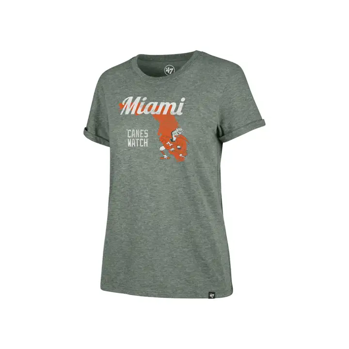 T-shirt Tri-Blend Femme Miami Hurricanes NCAA (Match Régional)