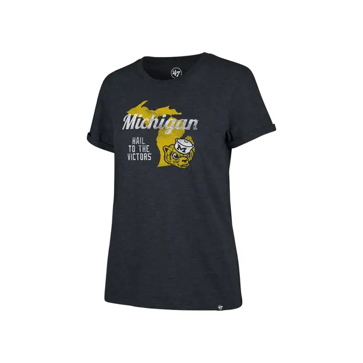 T-shirt trois couleurs pour le match régional féminin des Wolverines du Michigan de la NCAA