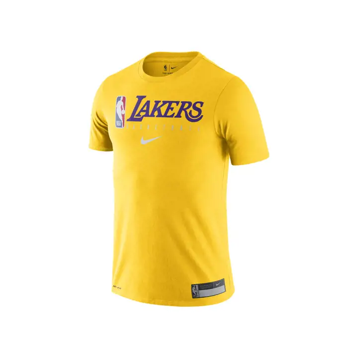 T-shirt d'entraînement de l'équipe NBA des Los Angeles Lakers, 19 ans, jaune