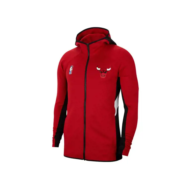Sweat à capuche zippé Chicago Bulls NBA Thermaflex Showtime 19 rouge