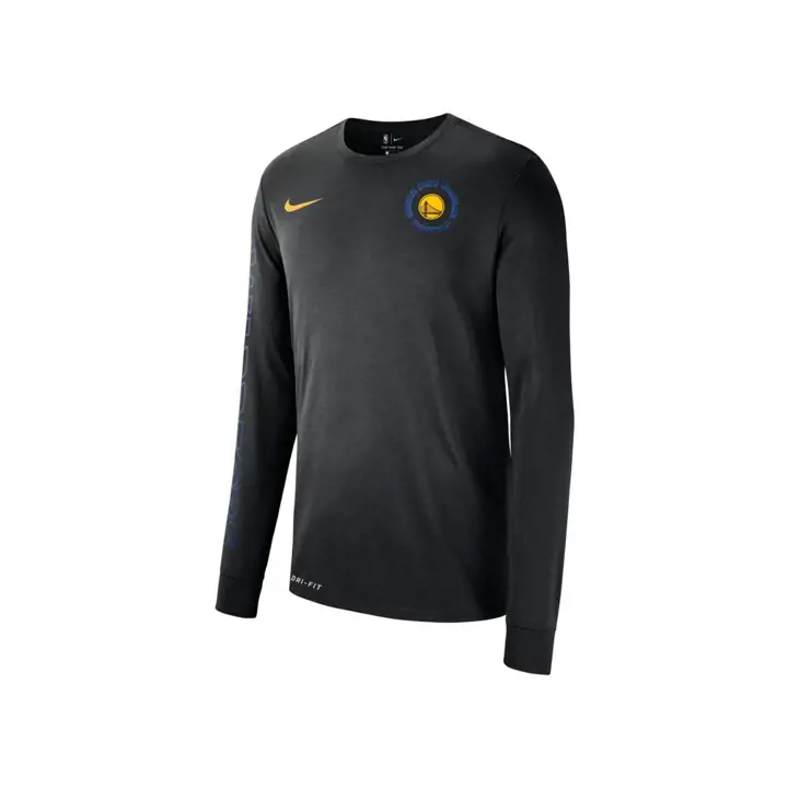 T-shirt à manches longues Golden State Warriors NBA Logo Dry 19 noir