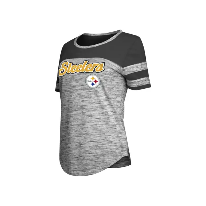 T-shirt Femme NFL Pittsburgh Steelers LE Space Dye 19 Noir