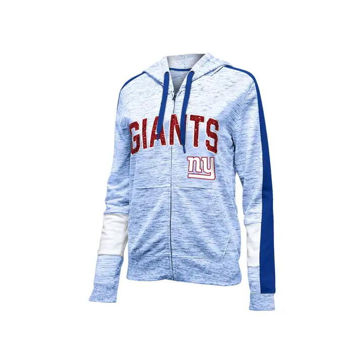 New York Giants NFL Sweat à capuche FZ Space Dye pour femme 19 rbl