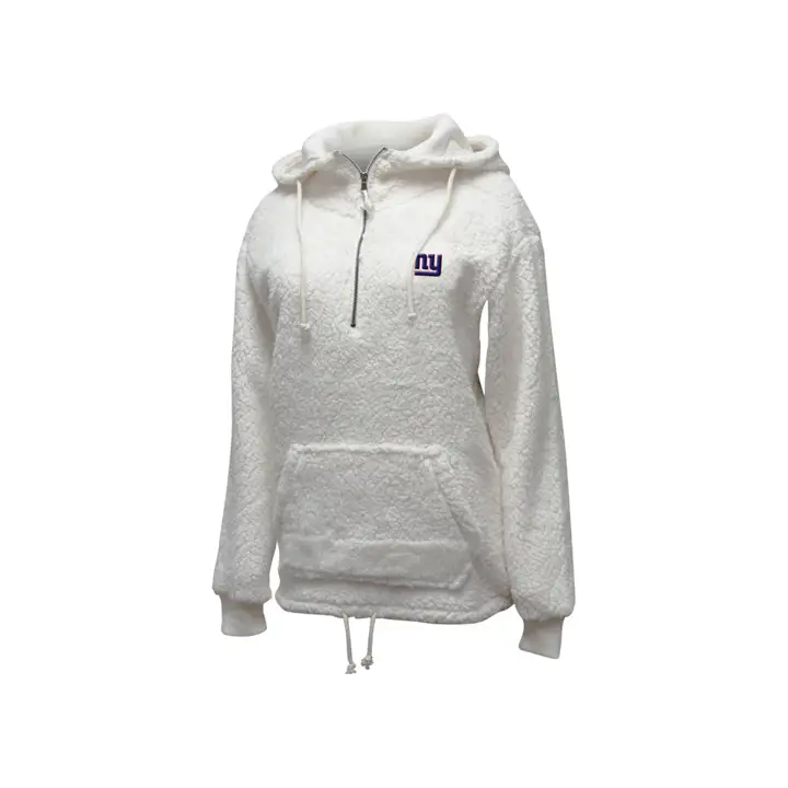 New York Giants NFL Sherpa Femme Quarter Zip 19 ivo