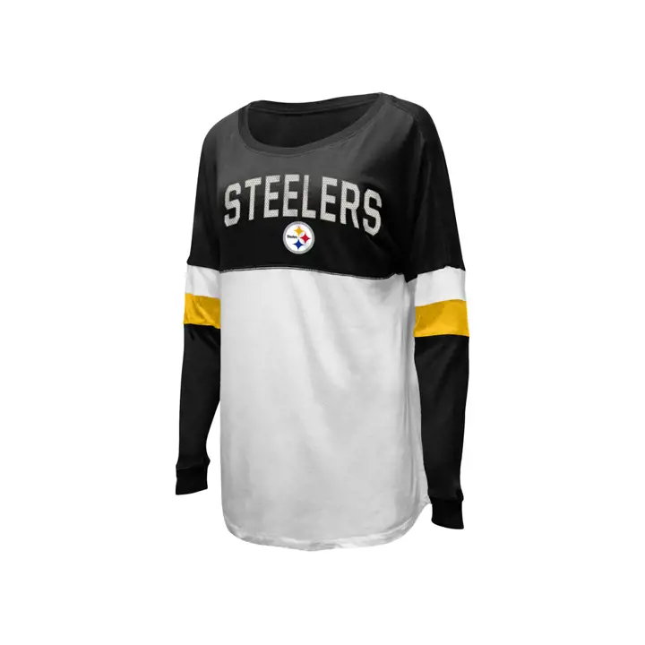 T-shirt Boyfriend NFL Pittsburgh Steelers pour femme 19 b/n/d