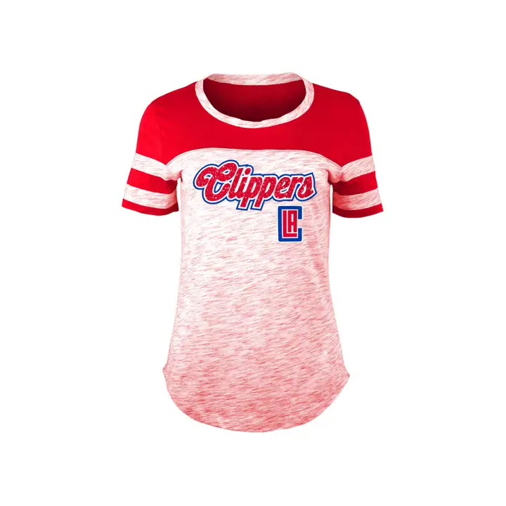 T-shirt femme Los Angeles Clippers NBA Space Dye 19 Rouge