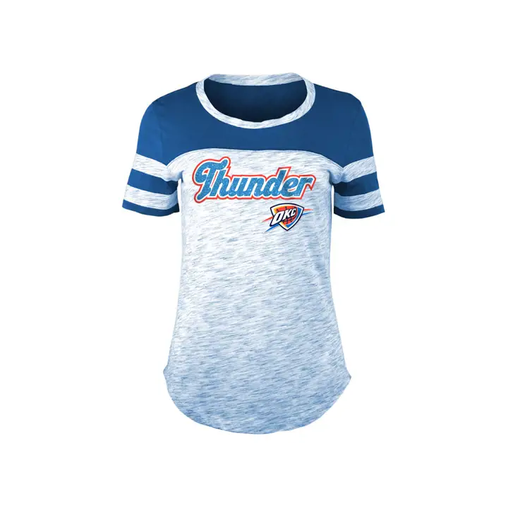 T-shirt femme NBA Oklahoma City Thunder Space Dye 19 bleu