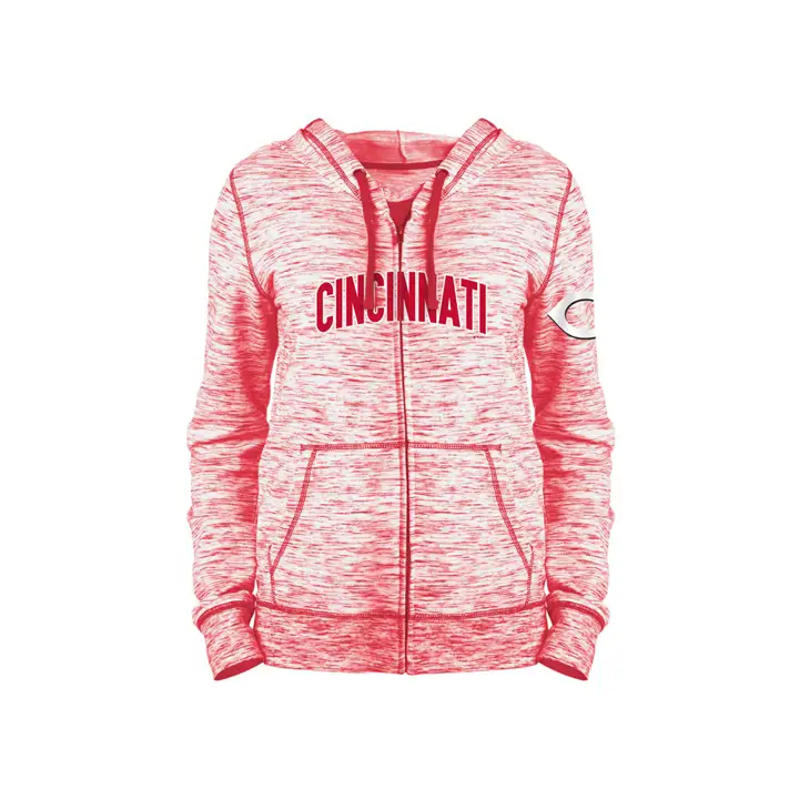 S MLB Women's LE Space Dye Hoodie 19 rouge
