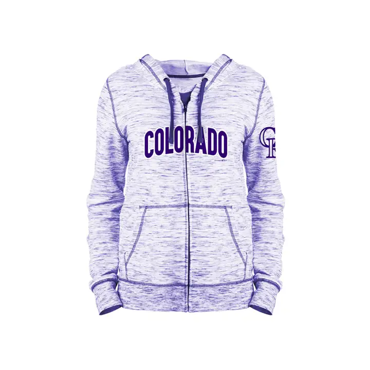 Sweat à capuche Femme Rockies MLB 19 - Teint Espace pur