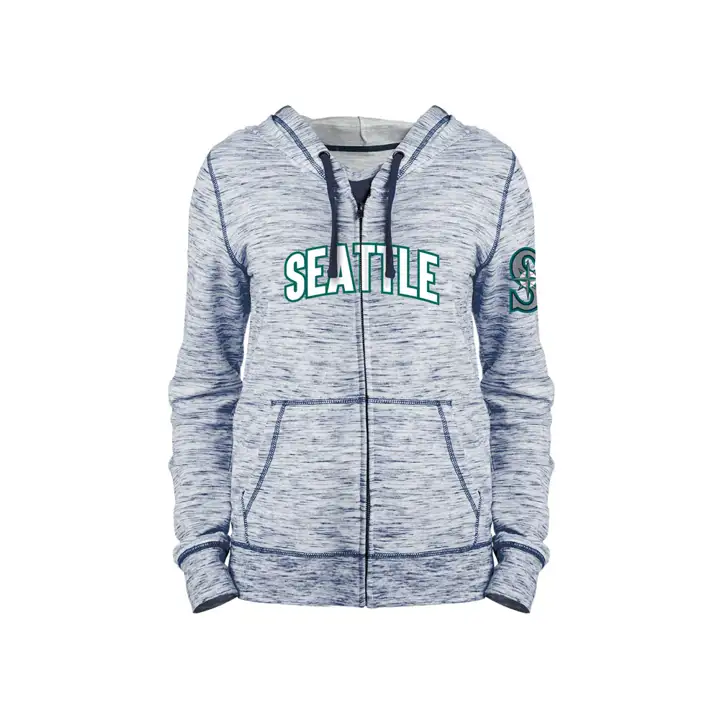 Chandail à capuchon Mariners MLB Space Dye pour femme 19 marine