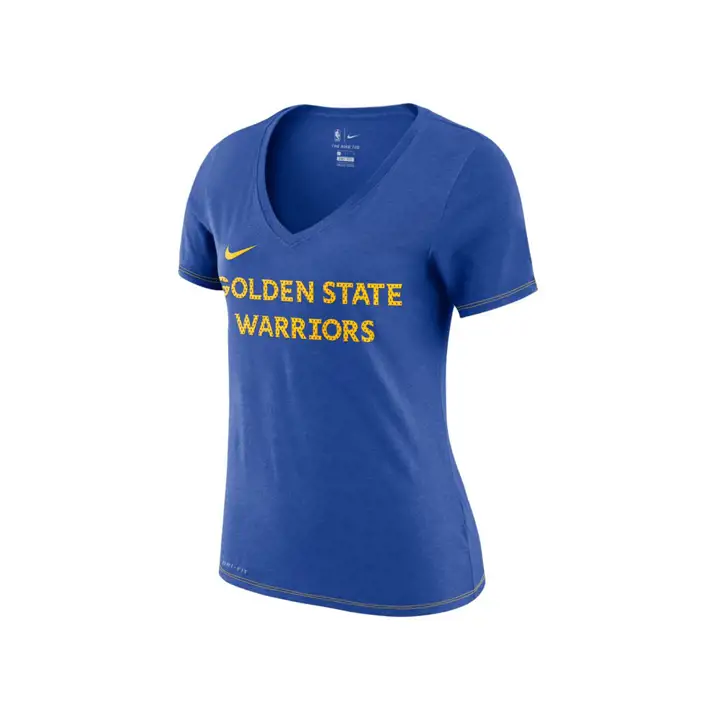 T-shirt col en V Dri pour femme NBA Golden State Warriors 19 Bleu