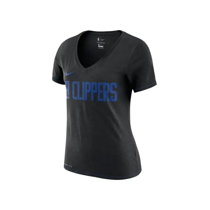 T-shirt à col en V Dri pour femme NBA des Los Angeles Clippers 19 blk/B