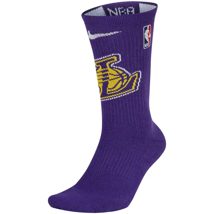 Chaussettes NBA Elite Lakers de Los Angeles pour homme pur/gl/