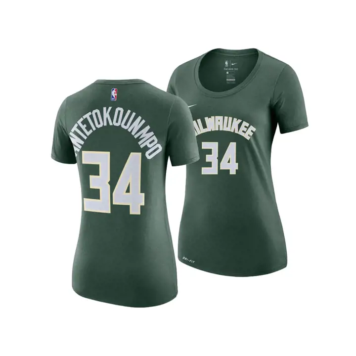 BUCKS NBA T-shirt Femme Joueuse N&N Giannis Antetokounmpo G