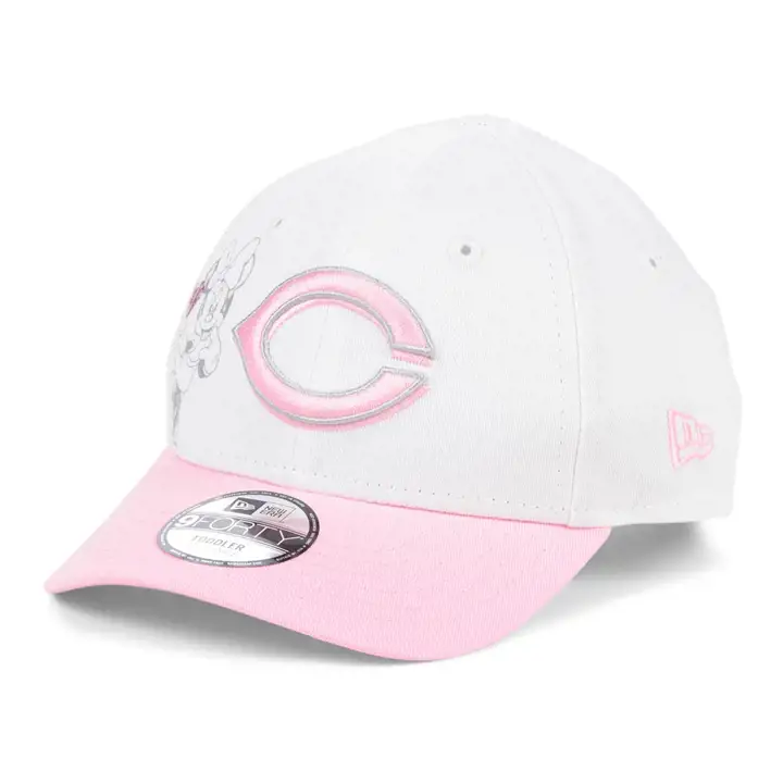 Casquette 9FORTY MLB Cœurs Minnie des Reds de Cincinnati rose/blanc