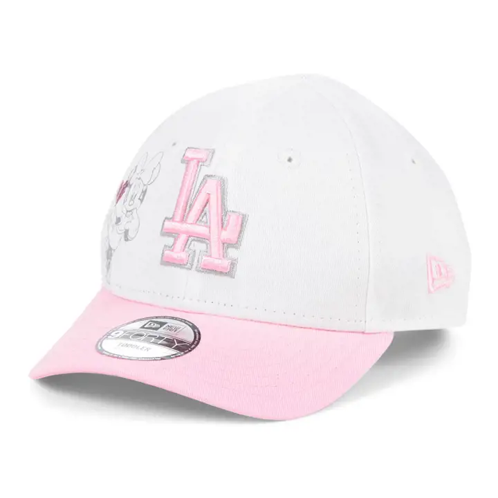 Los Angeles Dodgers MLB Minnie Cœur 9FORTY Rose/Blanc
