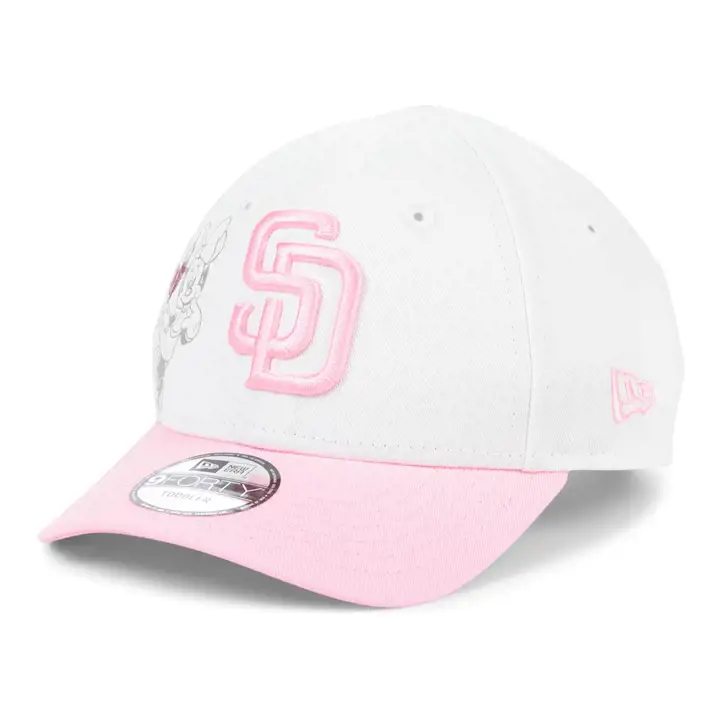 San Diego Padres MLB Minnie Cœur 9FORTY Rose/Blanc