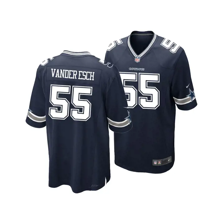 Maillot de match NFL pour jeune Cowboys Leighton Vander Esch marine