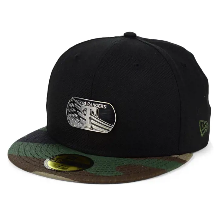 Texas Rangers MLB Dog Tag 59FIFTY BLK/WOODLAND