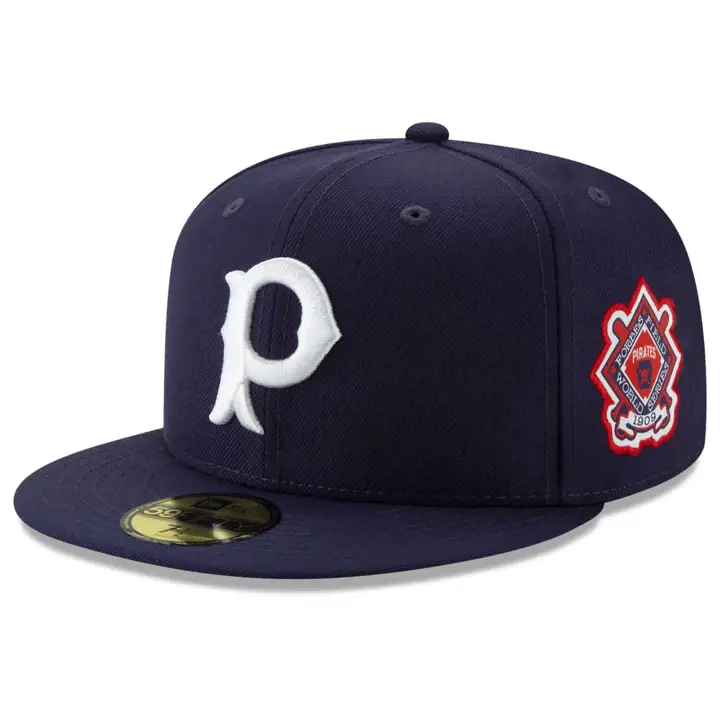 Pittsburgh Pirates MLB World Series Patch 59FIFTY 1909 MARINE/