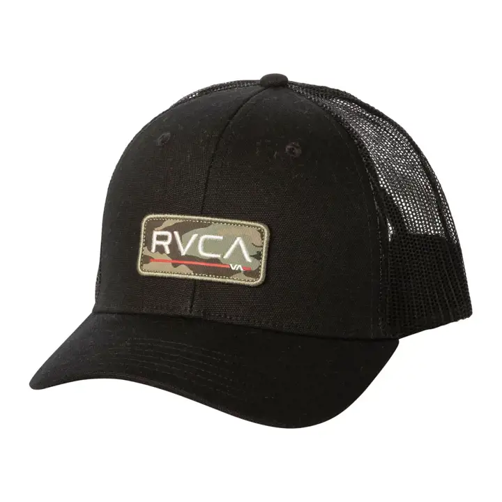 Casquette RVCA Ticket Trucker II noire/camouflage