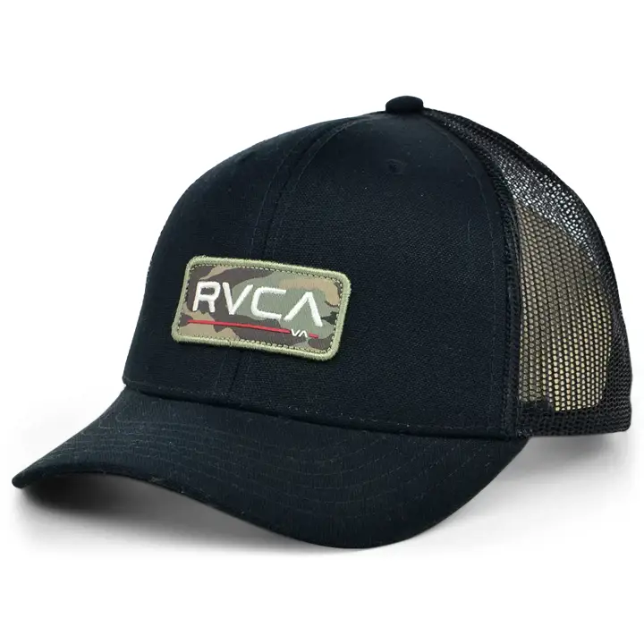 RVCA Casquette Trucker Ticket Junior noire/camouflage