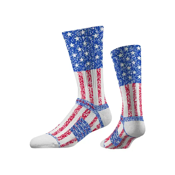 Chaussettes d'équipage USA Soccer USA Soccer rouge/blc/blc