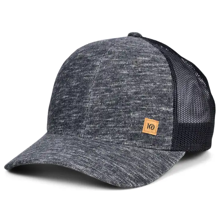 Casquette trucker 6 pans 10TREE Elevation NOIR