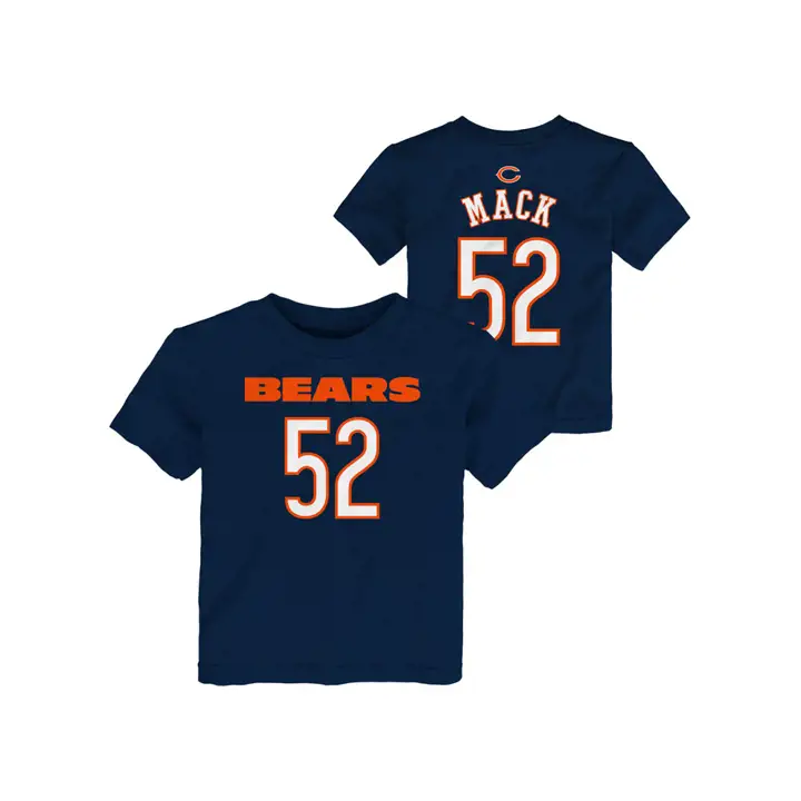 T-shirt Enfant NFL Bears Joueur Principal Khalil Mack Marine