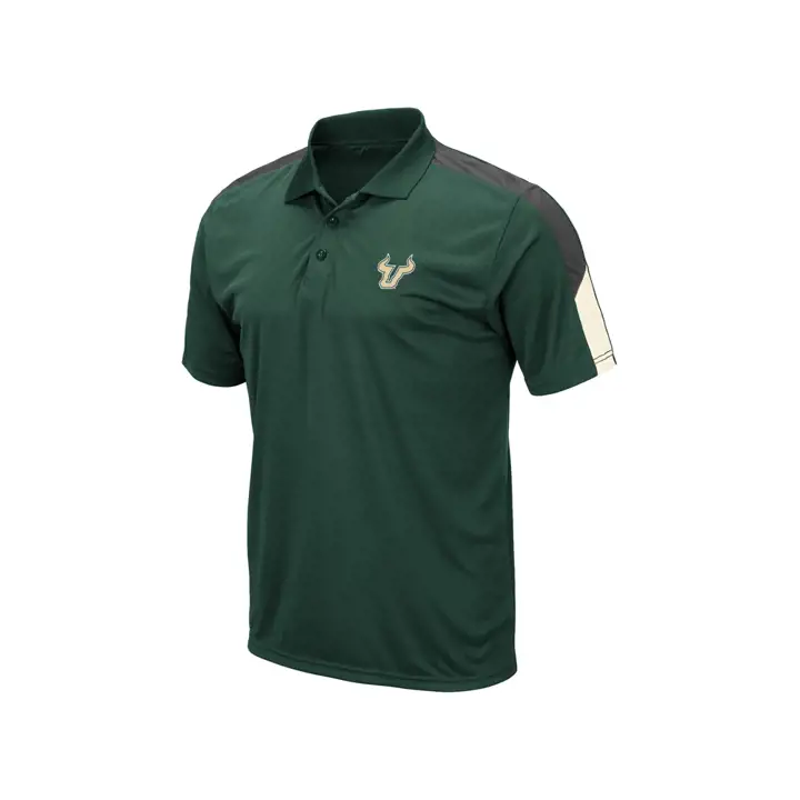 Polo South Florida Bulls NCAA Color Block 19 vert/noir