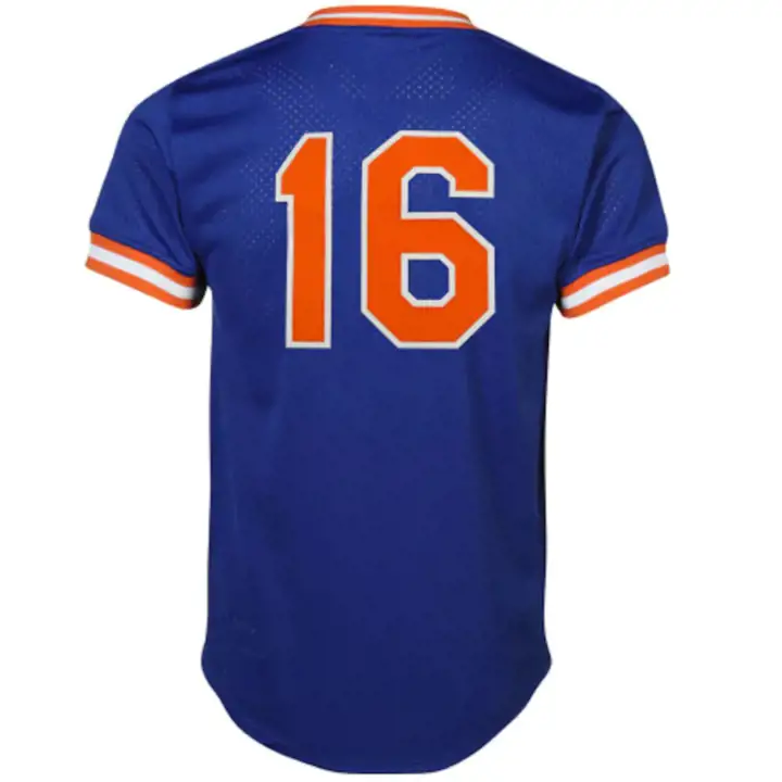 Maillot en mesh de baseball des Mets de New York MLB M&N Auth BP ES rbl Gooden