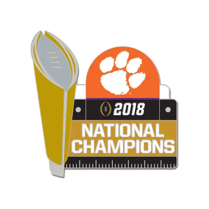 Épingle Clemson Tigers Champions CFP 18-19